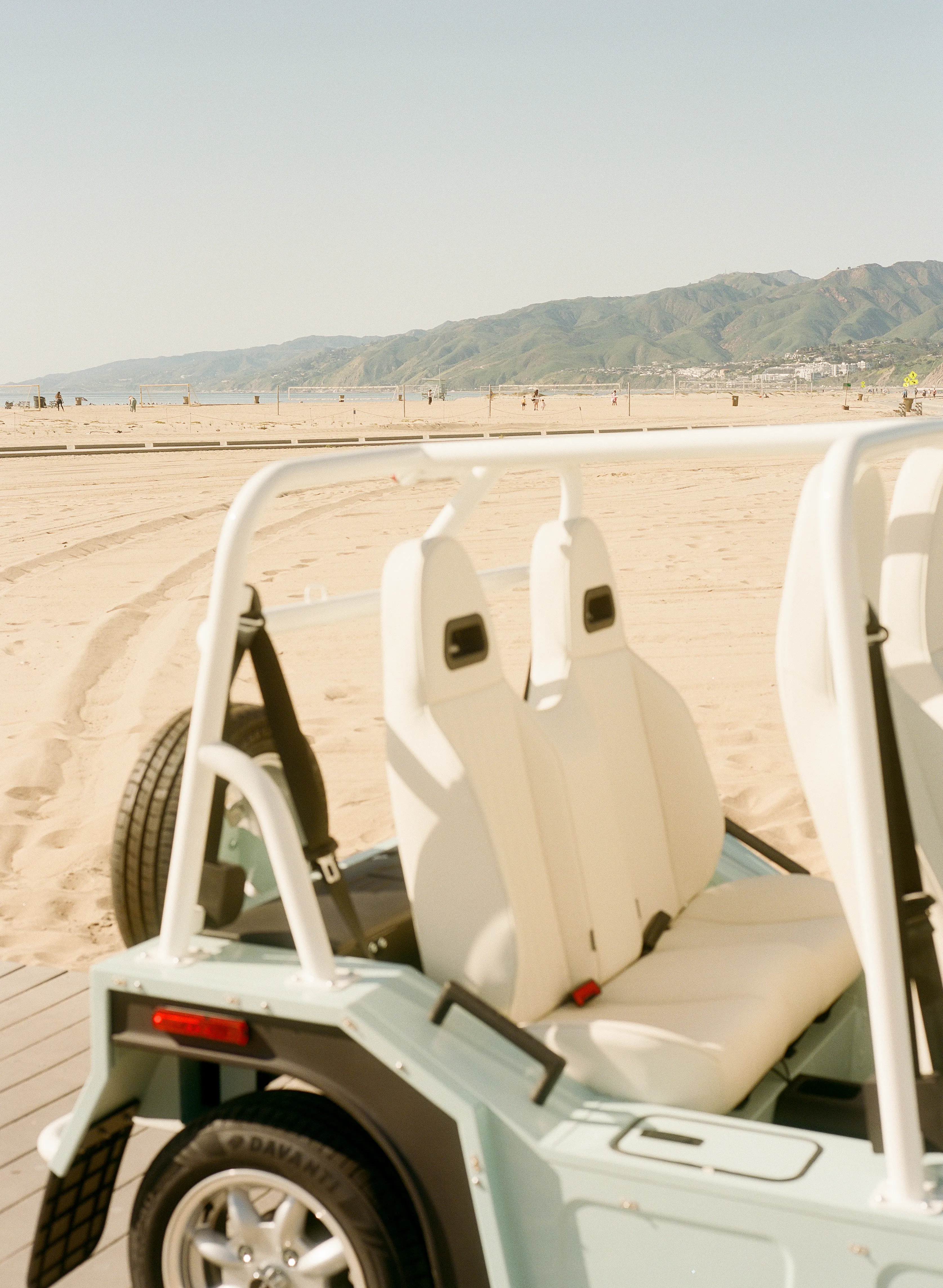 Moke on a scenic coastal overlook